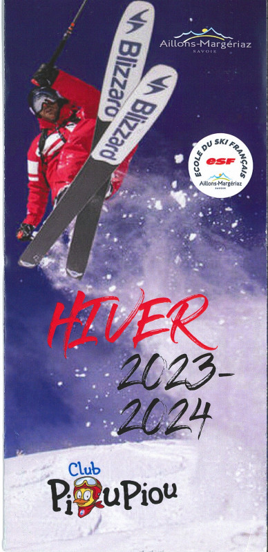 Brochure ESF des Aillons-Margériaz 2024/2025