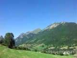 Vue d'Aillon le Jeune depuis le Col des Prés