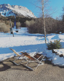 au soleil en hiver