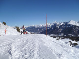Descente sur les pistes d'Aillons-Margériaz 1400