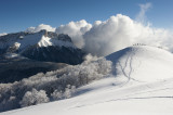 Panorama sur le Massif des Bauges au Mont Pelat
