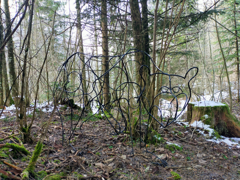 Sculpture de l'ours - Sentier des étoiles Aillon le Jeune_Aillon-le-Jeune