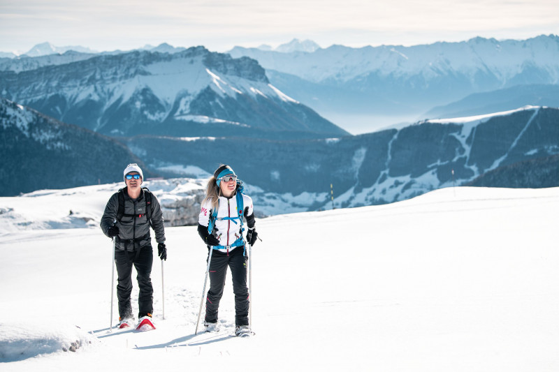 Snowshoe hikes : The Margériaz ridges_Aillon-le-Jeune