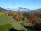 Vue depuis la terrasse à l'automne