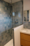 Salle d'eau privative chambre 1 - Gîte des Grands Prés_Le Châtelard