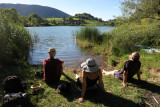 Pause détente au bord du Lac de la Thuile