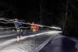 Twilight running races on snow in the Margeriaz ski area_Aillon-le-Vieux
