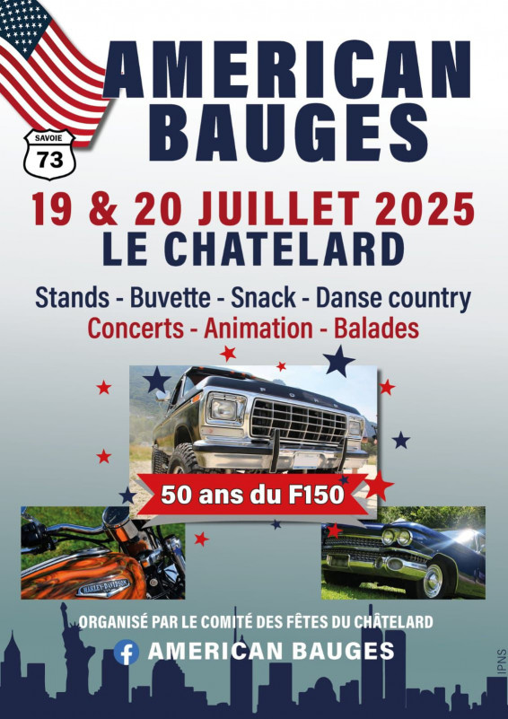 Affiche 2025 - American Bauges_Le Châtelard