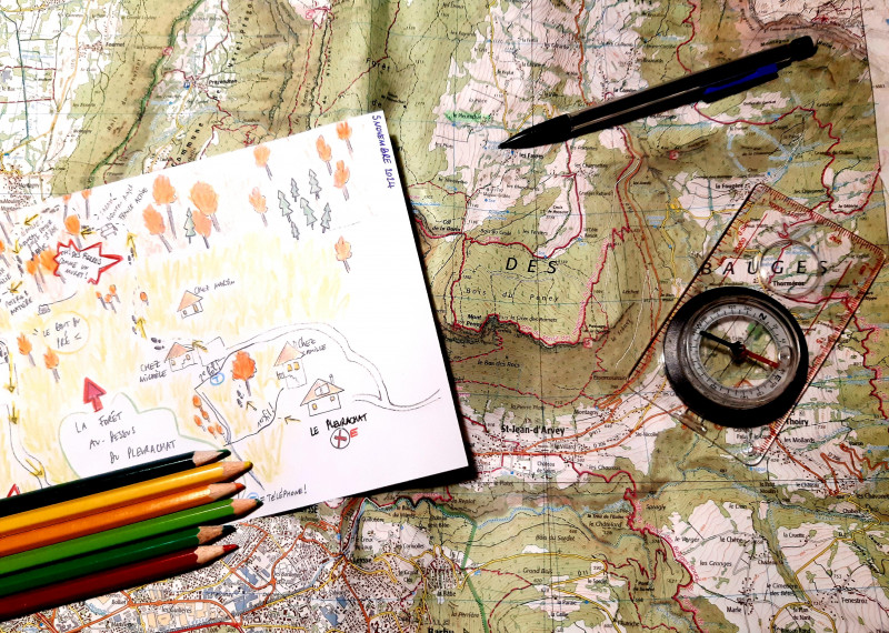 LES RENC'ARTS -Art'penter les chemins - ou comment tracer sa propre carte_Thoiry