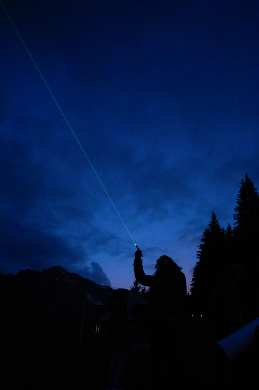 Soirée avec le laser