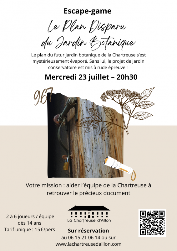 Escape game à la Chartreuse d'Aillon_Aillon-le-Jeune